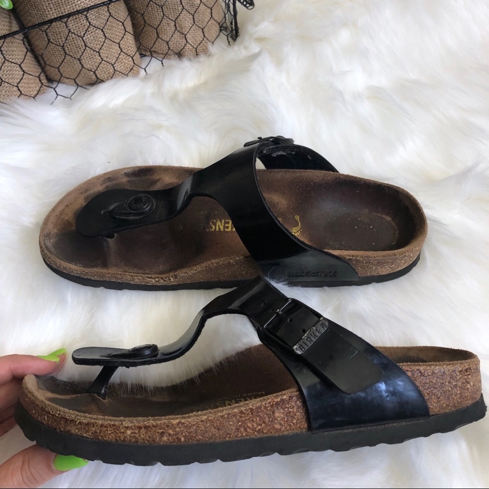 Birkenstocks | Black Gizeh thong sandal